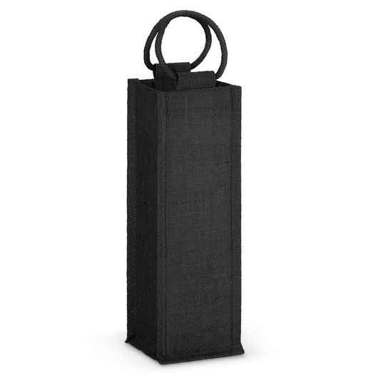 Single Jute Wine Carriers Black